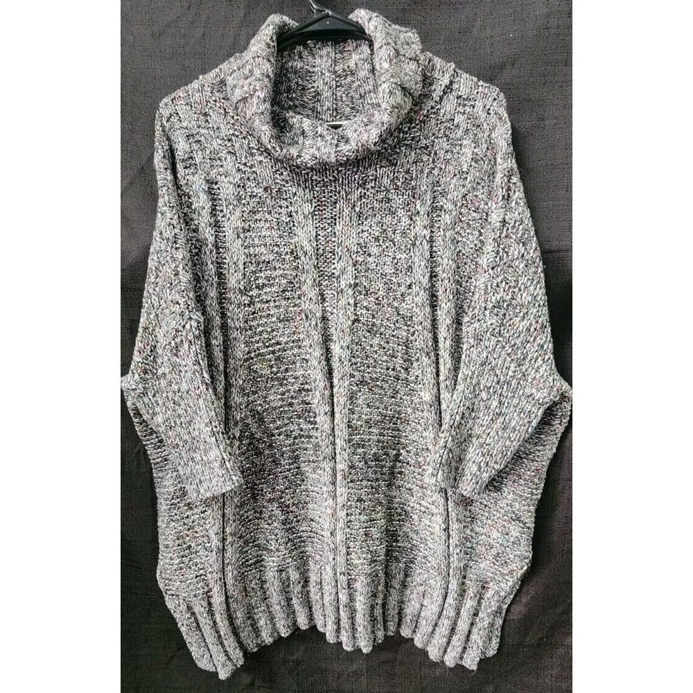Matilda Jane Sweater Womens M/L Chunky Knit Turtle Neck Evening Stroll Oversized